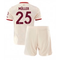 Stroje piłkarskie Bayern Munich Thomas Muller #25 Koszulka Trzeciej dla dzieci 2024-25 Krótki Rękaw (+ szorty)